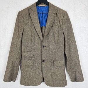J.Lindeberg Patrick Soft Donegal Wool Blazer Brown Tweed Slim Fit E 44L Angelico